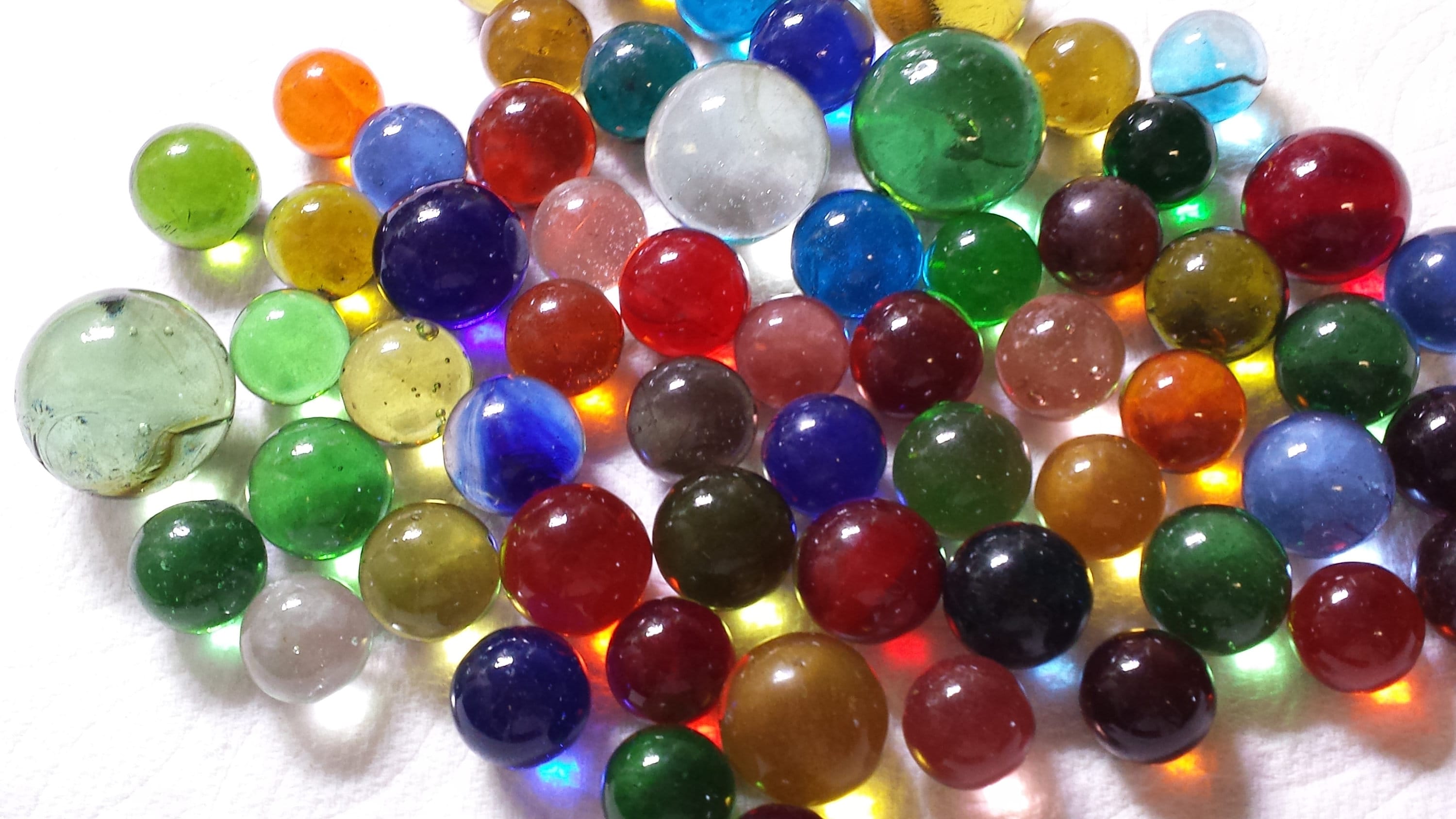30 Solid Color Glass Marbles Peeries Transparent Marbles Etsy