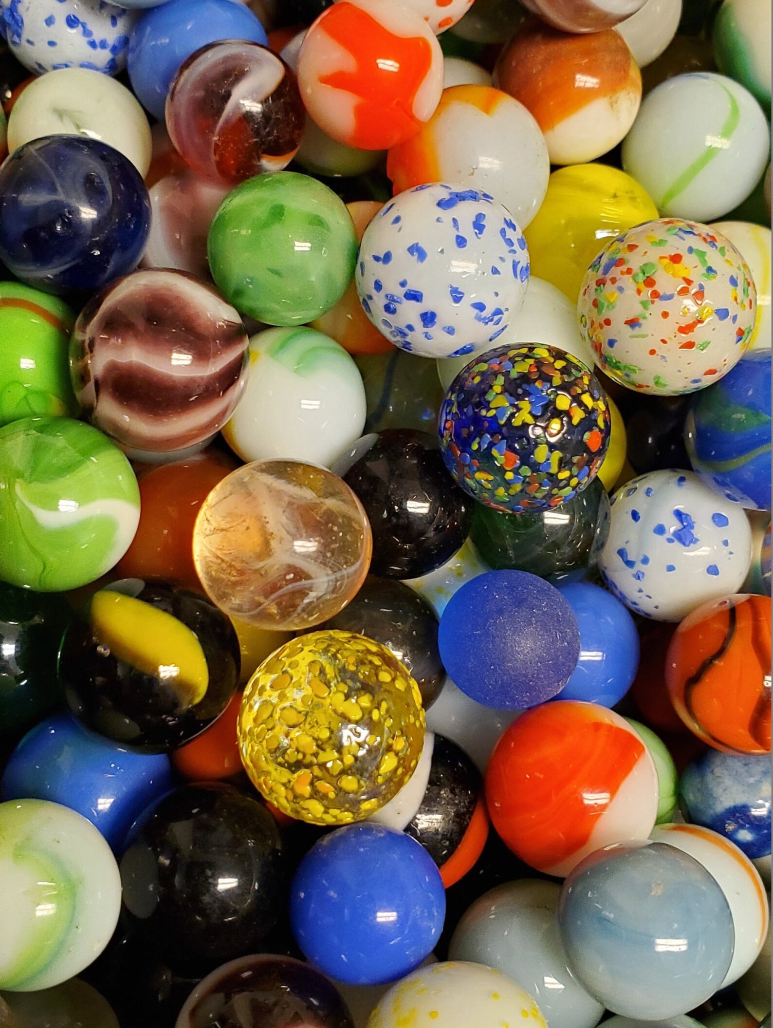 50 Mixed Target Marbles Random Mix Toys & Games Marbles Etsy