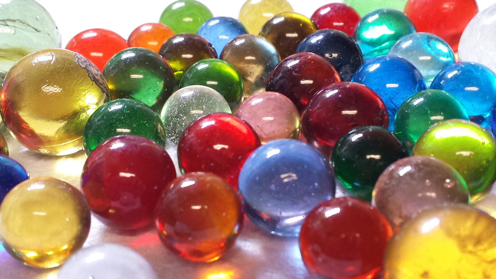 30 Solid Color Glass Marbles Peeries Transparent Marbles Etsy