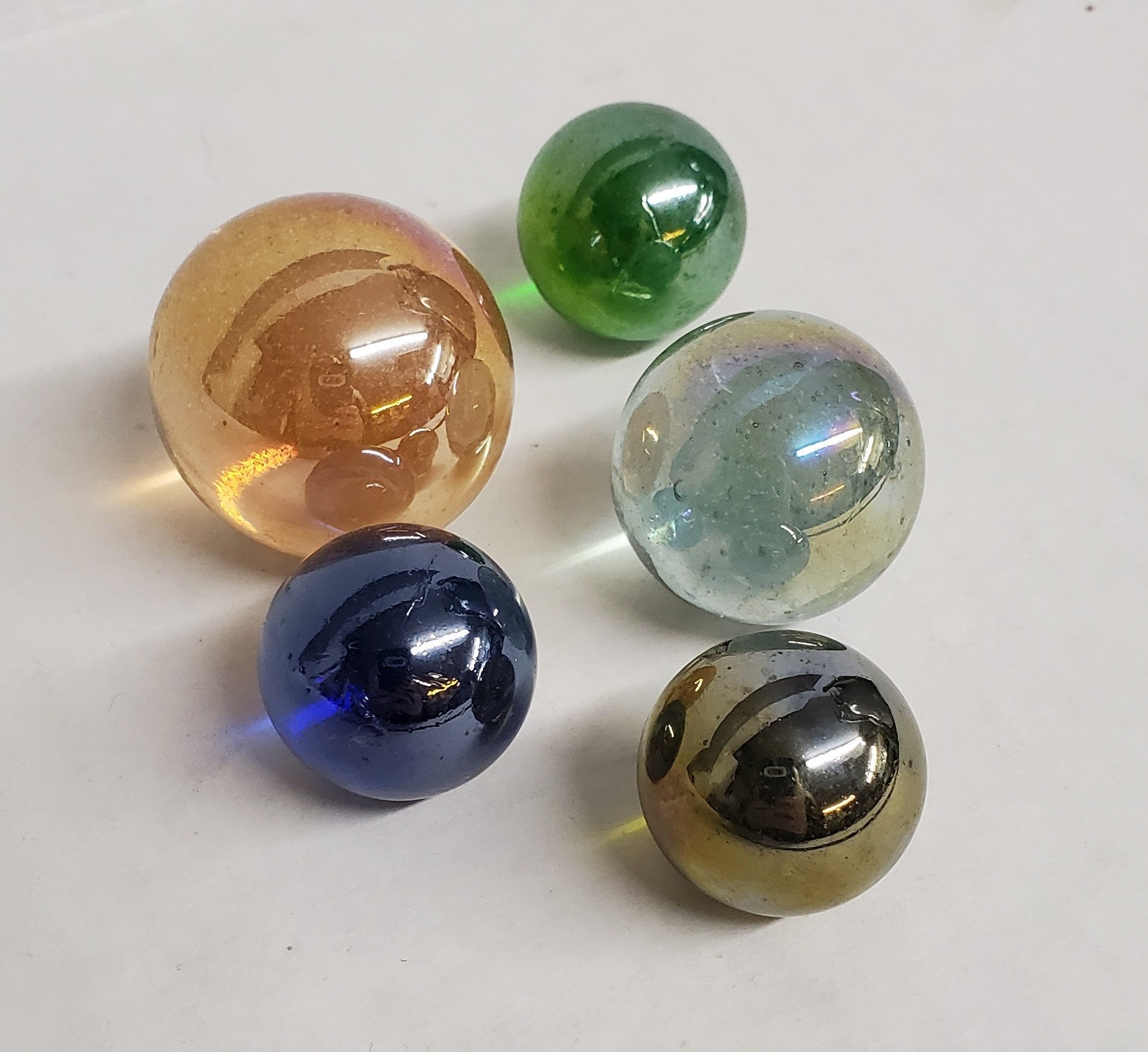 Glass Shooter Marbles for Kids - Large 1 Shooter Marbles Bulk for  Collectables