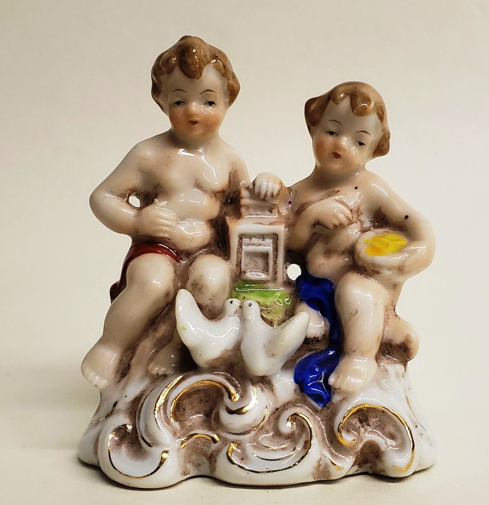 Small Cherubs Figurines Made in Occupied Japan Vintage Etsy