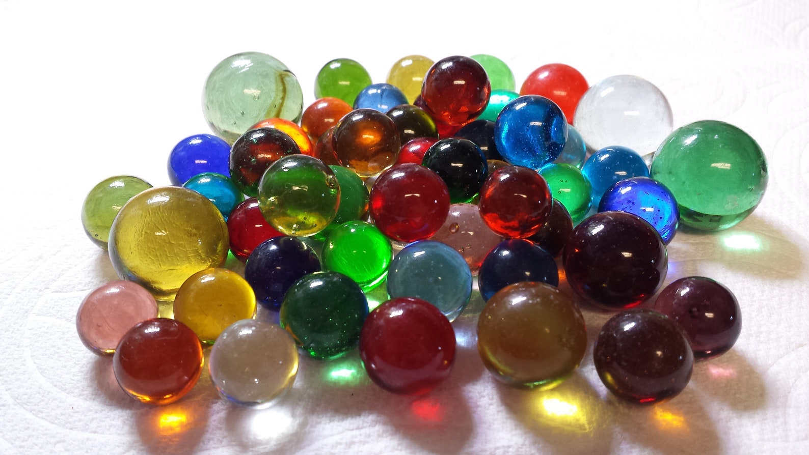 30 Solid Color Glass Marbles Peeries Transparent Marbles Etsy