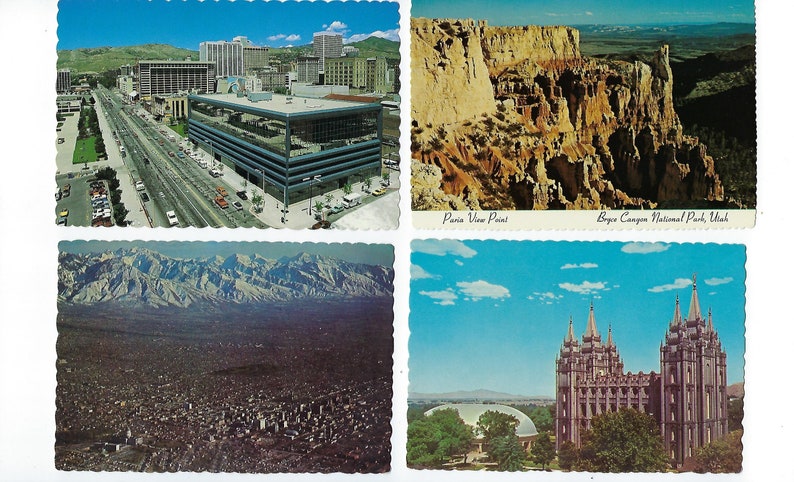 Unused Journals Salt Lake City 20 Vintage Postcards of Utah Moab,Arches Travel Postcard Scrapbooks
