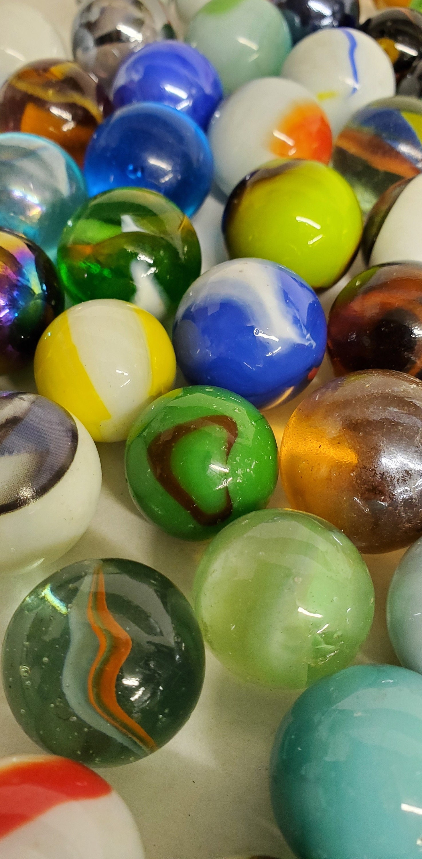 6 Randomly Selected Shooter Marbles 1 or Glass Etsy