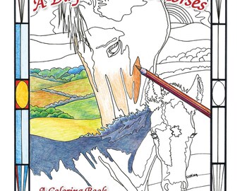Adult Coloring Book - 'A Day With The Horses'