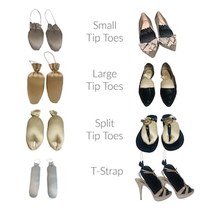 Shoe Shape Protection for Storage & Travel, Tip Toe Inserts, T-Strap Sandal Stuffers, High Heel Shoe Shapers, Shoe Tree Alternative