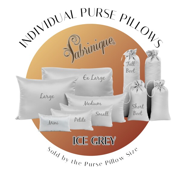 Ice Grey Luxury Purse Pillow Sateen Insert Shapers Designer Handbag Closet Storage Boot Stuffer Pillows Etsy Ireland