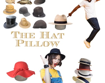 Luxury Hat Pillows | Men & Women's Hats | Protect in Storage | Travel | Protect the Crown of  the Hat |