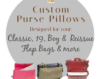 Purse Insert Pillows for Flap Handbags| Shaper Forms |Reissue, Boy, & Classic Bags| Maintain Purse Shape| Crease Protection