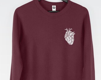 Anatomical Heart sweatshirt jumper, stylish sweater, men's sweatshirt, women's sweatshirt, cute sweatshirt