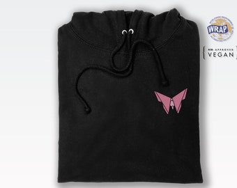 Origami Butterfly hoodie (cute Japanese pocket print hooded sweatshirt)