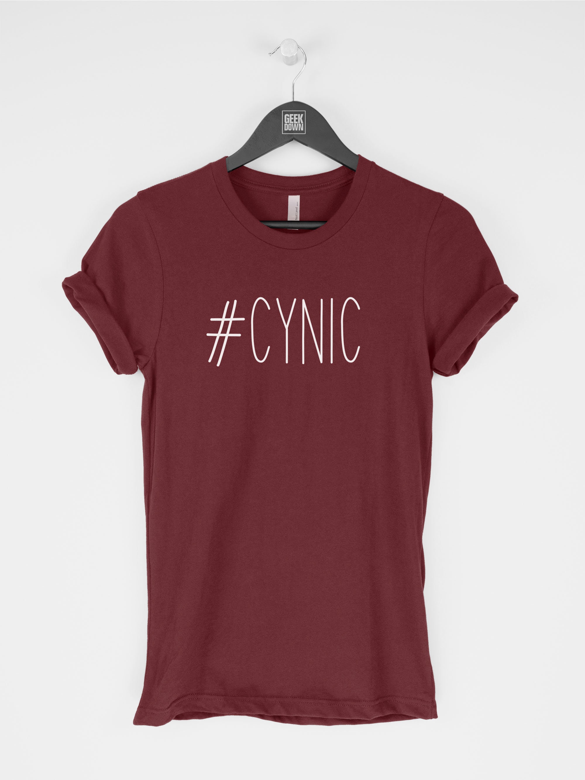 Hashtag Cynic tshirt tee tshirts / Women Tee / Cynical Top Etsy