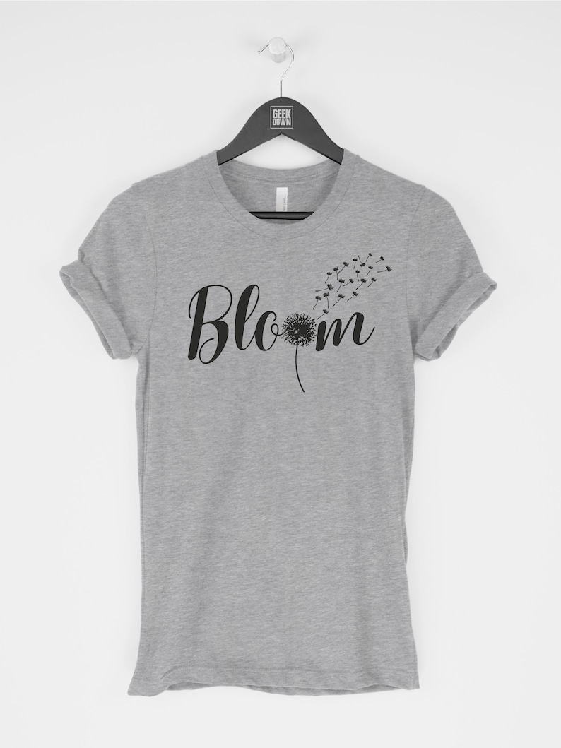Bloom t-shirt tee t-shirts / Women Tee / Flower Top / | Etsy