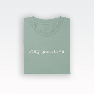Koszulka Stay Positive (koszulki / Koszulki damskie / Top z inspiracją / Pozytywne / Szczęśliwe / Inspiracja / Pozytywne / Szczęśliwe / Fajne) zdjęcie 7