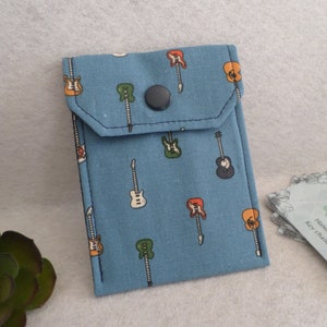 Guitarras Tela Mini Bolsa Caja de Control de Natalidad Titular de la tarjeta de visita Listo para enviar Envío estándar GRATIS a EE. UU.