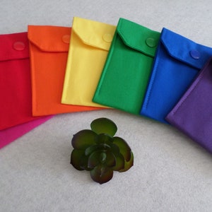 Étui contraceptif, couleurs unies, mini pochette, porte-cartes de visite, prêt à expédier, livraison standard gratuite aux États-Unis
