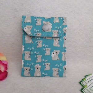 Koalas Mini bolsa de tela multiusos Estuche anticonceptivo Titular de la tarjeta de visita Listo para enviar Envío estándar GRATUITO