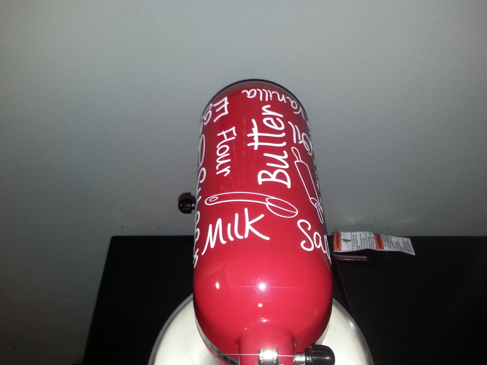 KITCHENAID Stand MIXER DECAL Ingredients Etsy