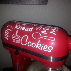 KITCHENAID DECAL PERSONALIZED Stand Mixer Artisan Professional 21 Colors To Choose From. Decal Only