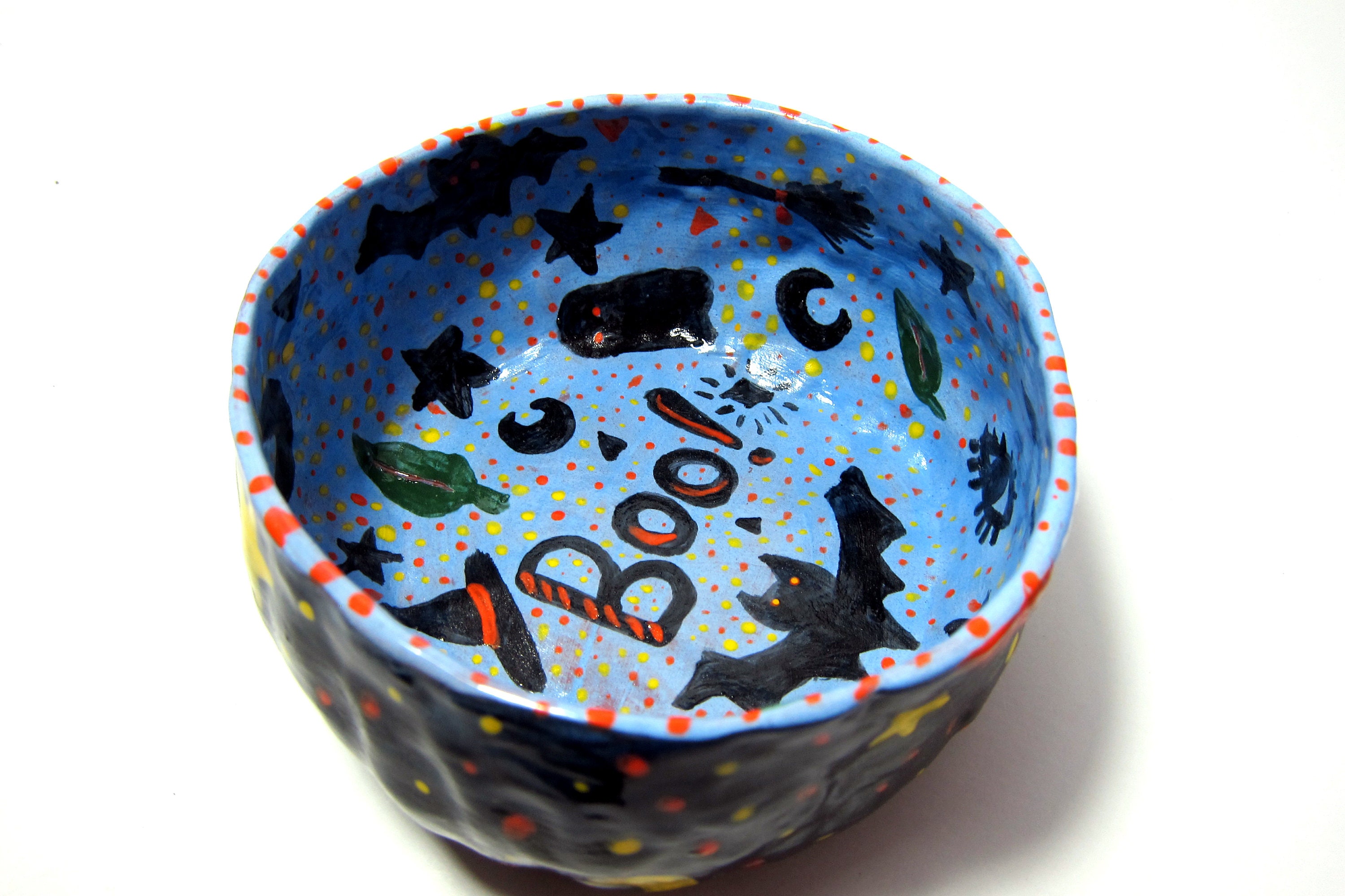 Ceramic halloween bowl/Perfect gift for halloween /Handmade Etsy