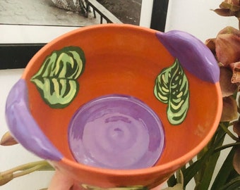 Pathos purple Ceramic bowl by Cute and Clay