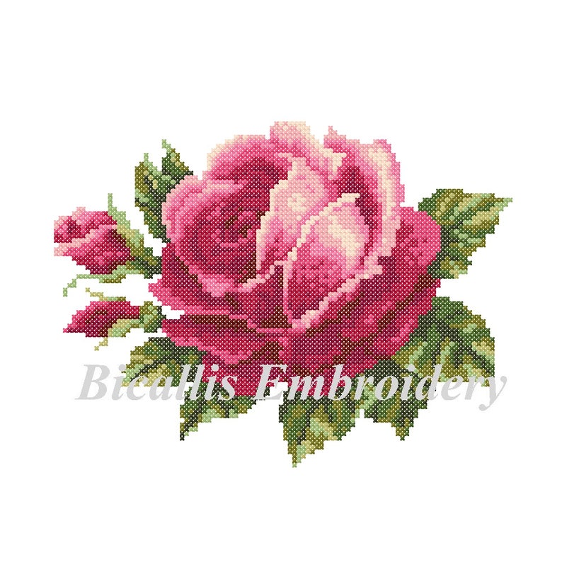 Embroidery Roses Machine Embroidery Roses Red Roses Etsy