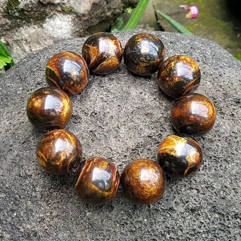 Rare..23 MM Genuine Indonesia Golden Black Coral Sea Willow
