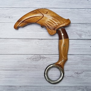 Ethnic Karambit Traditional Knife Minangkabau Sumatera Handmade Eagle Head Carved