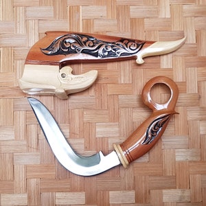 Etnisch karambit traditioneel mes Minangkabau Sumatera handgemaakte Pencak Silat
