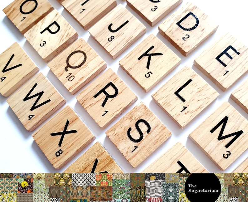 Scrabble Set 26pc Scrabble Tile Fridge Etsy