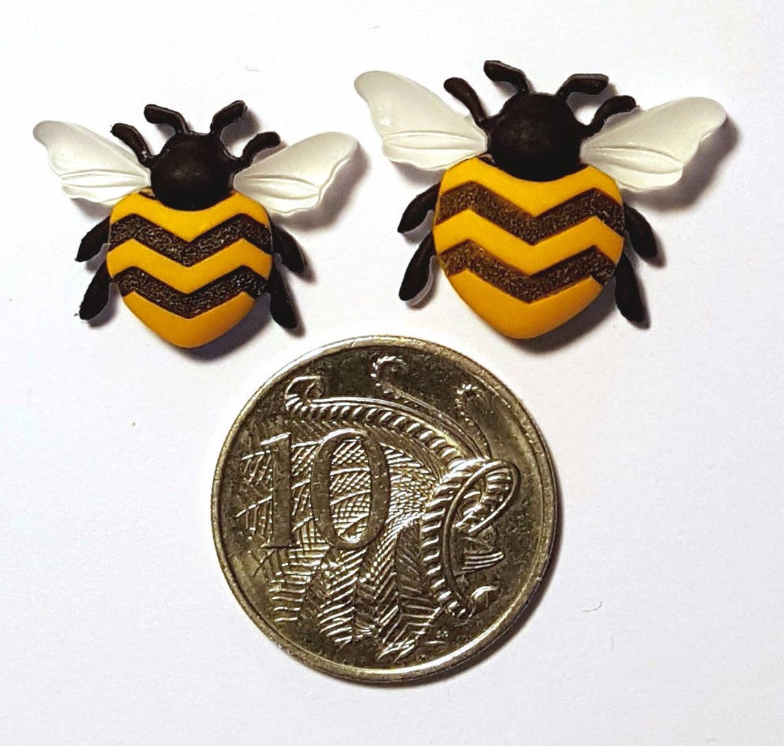 Fridge Bee Bumble Bees Push Pins Thumb Etsy