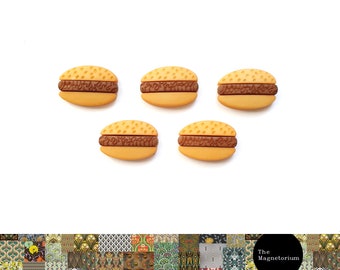 Fridge Magnets | Hamburger Magnets | Fast Food | Food Fridge Magnets | Magnet Set | Refrigerator Magnets | Novelty Magnets | Strong Magnets