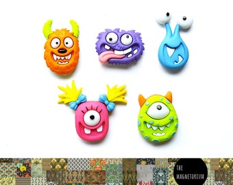 Monster Magnets Novelty Magnets Monster Theme Character Magnets Fridge Magnet Refrigerator Magnet Decorative Magnet Pins Tacks magnetic