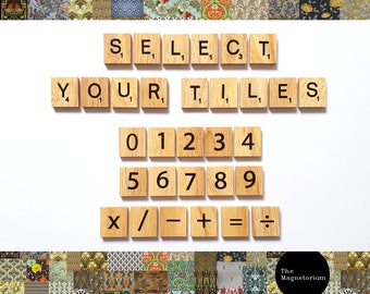 Scrabble Magnets | Scrabble Tiles | Fridge Magnets | Alphabet Magnets | Letter Magnets | BOLD PRINT | Novelty Magnets | Strong Magnets