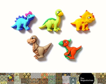 Dinosaur Magnets, Dino, Animal Magnets, Boys Room Decor, Fridge Magnet, Magnet, Refrigerator Magnet, Office, Weekly Planner, Prehistoric