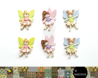 Fairy Fridge Magnets  | Glittery Fridge Magnets | Novelty Magnets | Strong Magnets