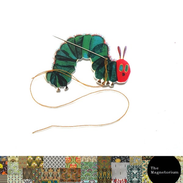 Caterpillar Needle Minder, Needle Minder, Needle Keeper, Needle Nanny, Needle Holder, Needleminder, Needlepoint, Needle Minders