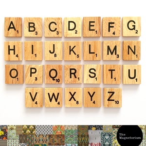 Scrabble Magnets Scrabble Tiles Fridge Magnets Alphabet Magnets Letter Magnets BOLD PRINT Novelty Magnets Strong Magnets image 2