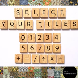 Scrabble Magnets | Scrabble Tile | Fridge Magnets | Alphabet Magnets | Letter Magnets  | FINE PRINT | Novelty Magnets | Strong Magnets