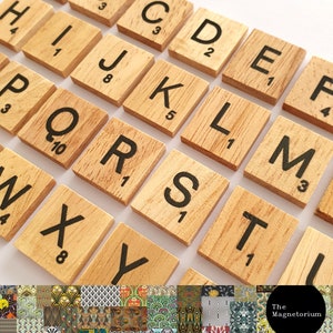 Scrabble Magnets Scrabble Tiles Fridge Magnets Alphabet Magnets Letter Magnets BOLD PRINT Novelty Magnets Strong Magnets image 3