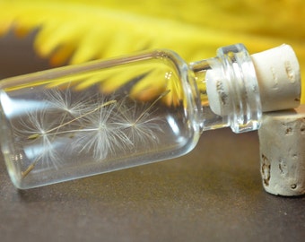 Make a wish dandelion seed charm wedding or favor customizable, I inexpensive, economical