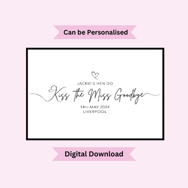 Kiss The Miss Goodbye Print