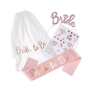 Hen Do Sash, Veil, Tiara for Bride to Be, Hen Party, Future Mrs, Miss to Mrs, Bridal Shower, Hen Party, Newly Engaged,