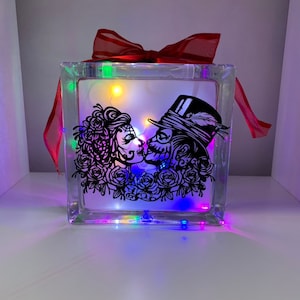 gothic wedding light block, gothic home decor, gothic wedding light up gift, gothic gift, gothic  decor,  gothic wedding lamp