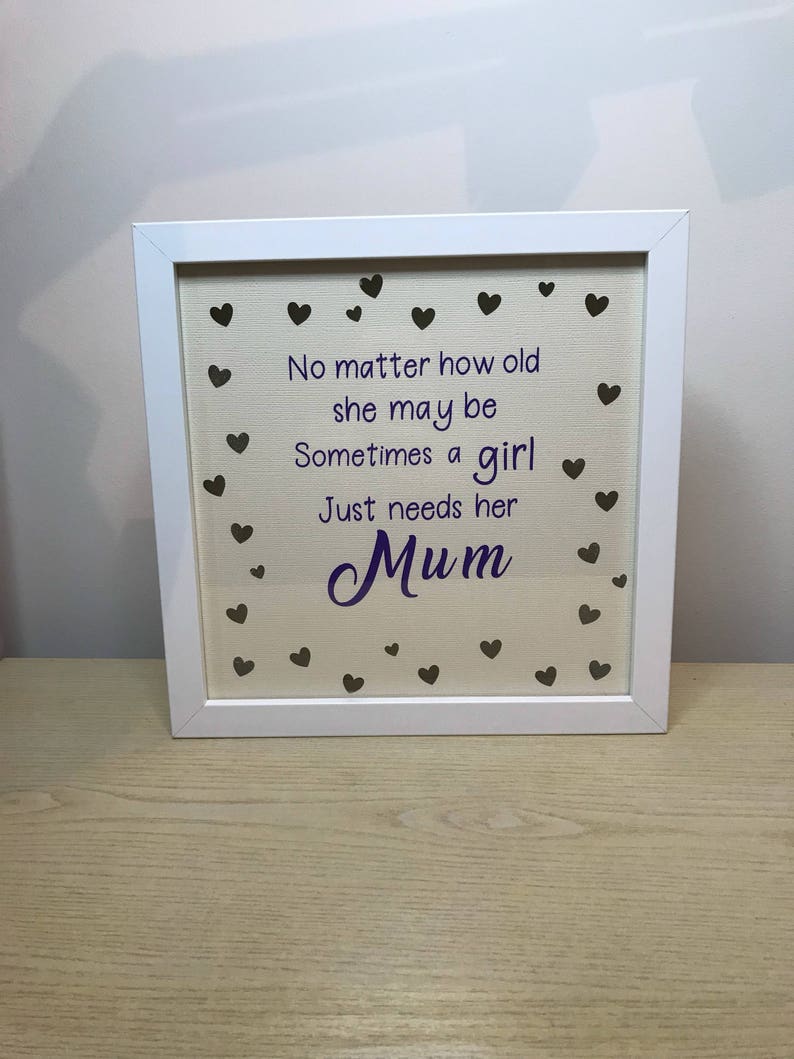 Mum Light up Frame Mum Frame Mum Gift Heart Frame Etsy UK