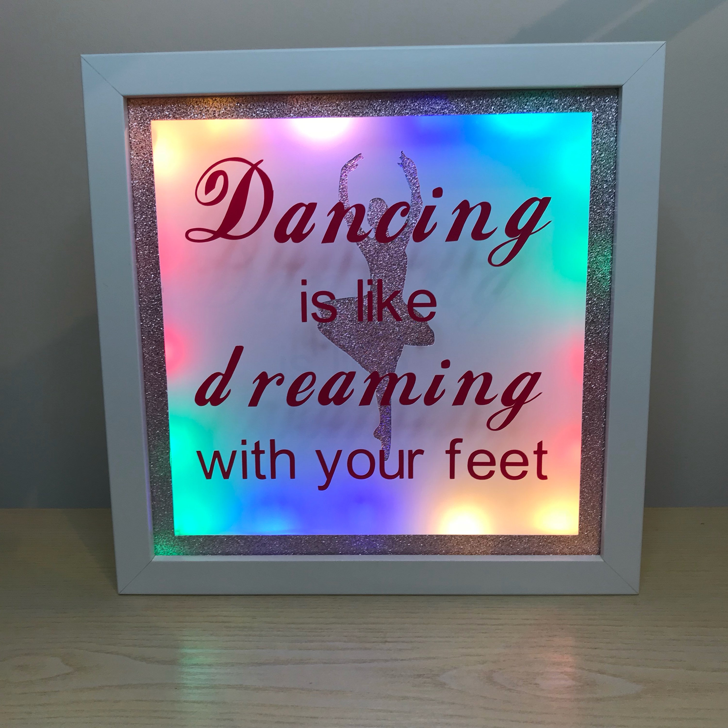 Dancer Light up Frame Dancer Box Frame Dancer Gift Dancing Etsy UK