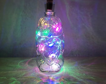 Bunny rabbit shaped light  bottle, personalised light bottle, rabbit gift, bunny gift, animal gift, nursery light