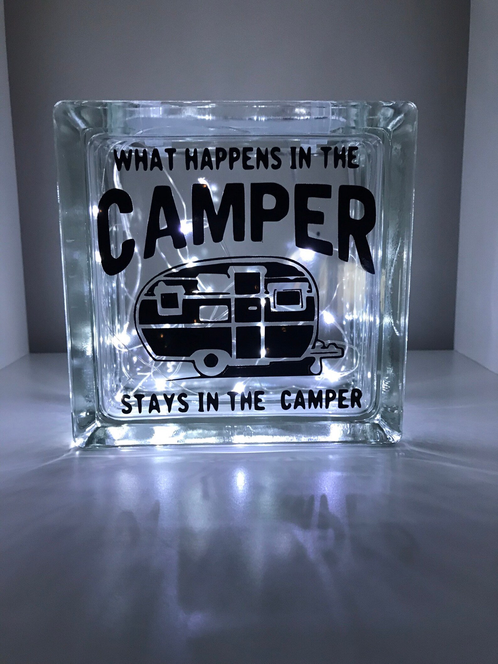 Small Camping Night Light Camper Night Light Camper Glass Etsy