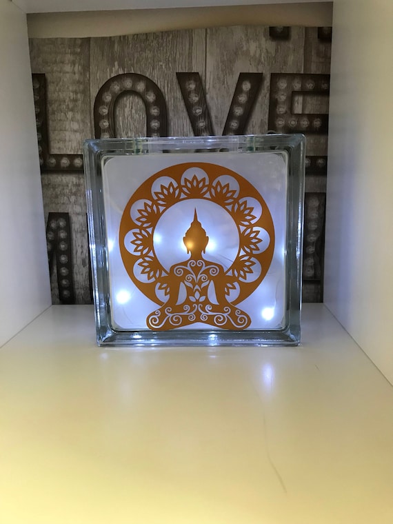 Large Buddha light block, light up Buddha, Buddha light, buddha gift, spiritual gift, spiritual decor, religious gift