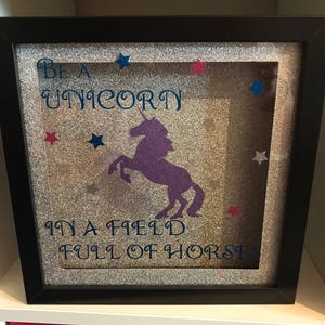 Unicorn light up frame, light up unicorn, unicorn gift, unicorn frame, image 4